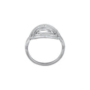 Sterling Silver .07 CTW Natural Diamond Circle Ring
