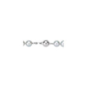 Sterling Silver Cultured Gray Freshwater Pearl 18" Strand