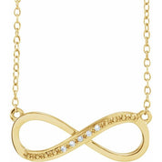 14K Yellow .025 CTW Natural Diamond 16-18" Necklace