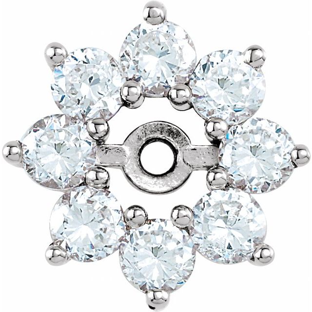 4 CTW Lab-Grown Diamond Earring Jackets