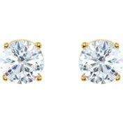 14K Yellow 2 CTW Natural Diamond Stud Earrings