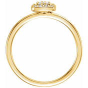 14K Yellow 1/4 CTW Natural Diamond Stackable Ring