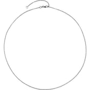 Sterling Silver 1.5 mm Adjustable Hollow Rolo 18-20" Chain