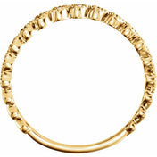 14K Yellow Gold .06 CTW Natural Diamond Stackable Heart Ring - 651965:60001:P