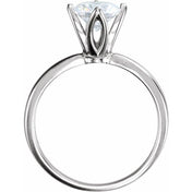 14K Yellow 1/4 CTW Natural Diamond Tulipset? Solitaire Engagement Ring