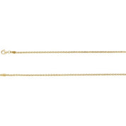18K Yellow 1.9 mm Wheat 18" Chain
