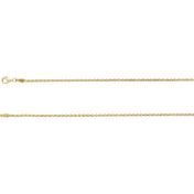 18K Yellow 1.9 mm Wheat 16" Chain