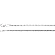 14K White 1.25 mm Wheat 18" Chain
