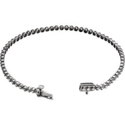 14K White 1 CTW Natural Diamond Line 7" Bracelet