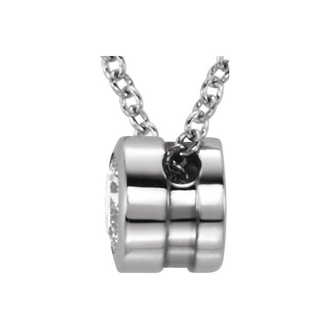 Platinum 1/3 CTW Natural Diamond 18" Necklace