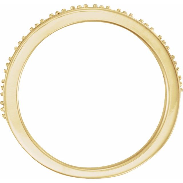 14K Yellow Natural Pink Tourmaline Stackable Ring