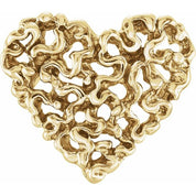10K Yellow Heart Pendant