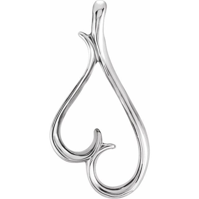 Platinum Heart Pendant