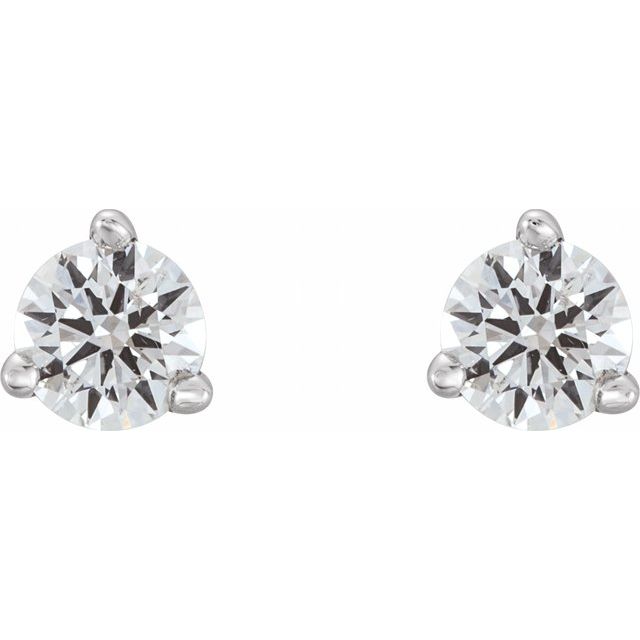 Platinum 1/5 CTW Natural Diamond Earrings