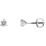 Platinum 1/3 CTW Natural Diamond Earrings
