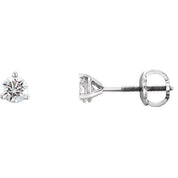 Platinum 1/3 CTW Natural Diamond Earrings