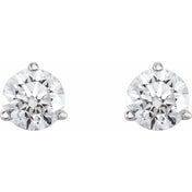 14K White 3/4 CTW Natural Diamond Earrings
