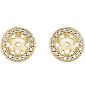 14K Yellow 1/5 CTW Lab-Grown Diamond Earring Jackets