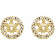 14K Yellow 1/5 CTW Lab Grown Diamond Earring Jackets