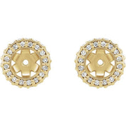 14K Yellow 1/5 CTW Lab Grown Diamond Earring Jackets