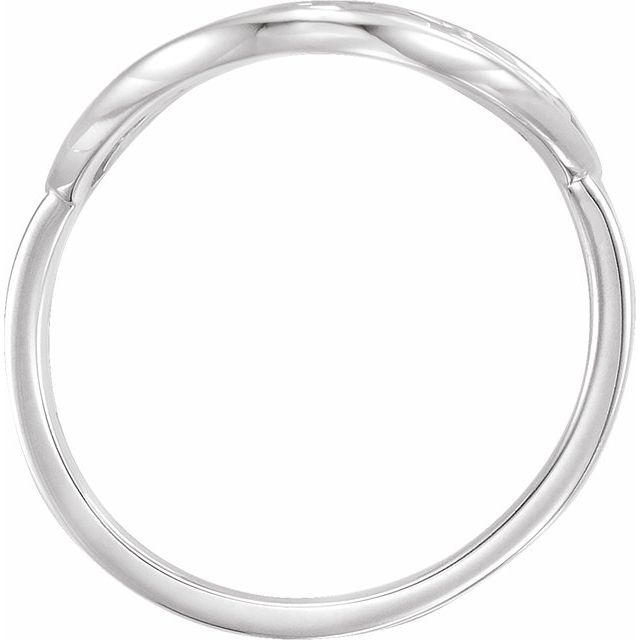 Sterling Silver .06 CTW Natural Diamond Scroll Ring