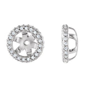 14K White 1/5 CTW Lab Grown Diamond Earrings Jacket