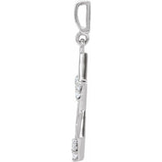 Sterling Silver 1/10 CTW Natural Diamond Star of David Pendant