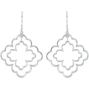 Sterling Silver 1/8 CTW Natural Diamond Earrings