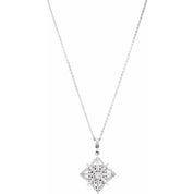 Sterling Silver 1/6 CTW Natural Diamond 18" Necklace