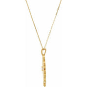 14K Yellow 1/10 CTW Natural Diamond 18" Necklace