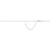 Sterling Silver 1.5 mm Adjustable Hollow Rolo 18-20" Chain