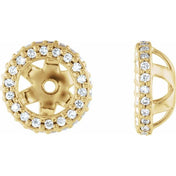 14K Yellow 1/5 CTW Lab-Grown Diamond Earring Jackets