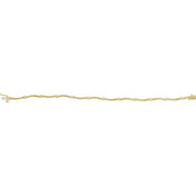 14K Yellow 1/2 CTW Natural Diamond Line 7 1/4" Bracelet