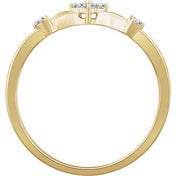 Natural Diamond Promise Ring in 10K and 14K Gold