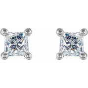 14K White 1/5 CTW Natural Diamond Stud Earrings