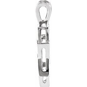 Sterling Silver 17x15.25 mm Star of David Pendant