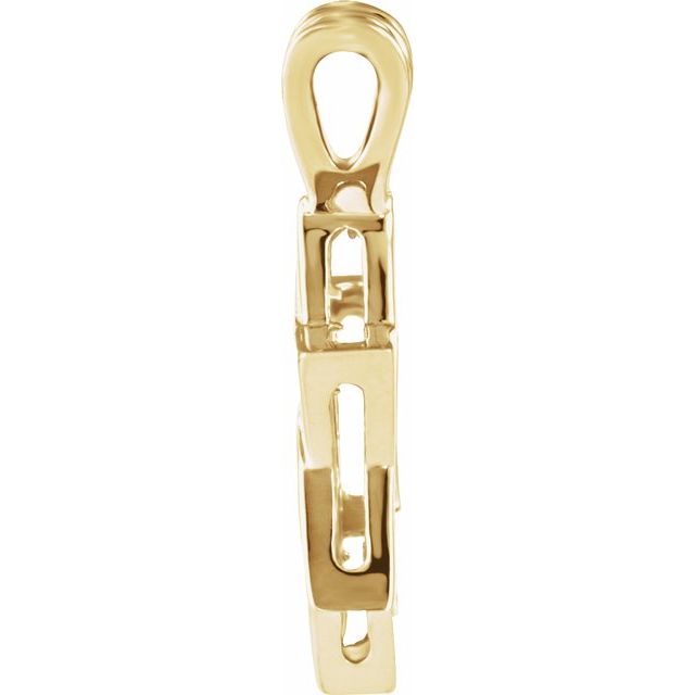 14K Yellow 17x15.25 mm Star of David Pendant