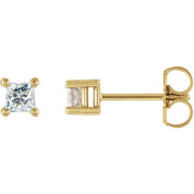 14K White 1/6 CTW Natural Diamond Stud Earrings