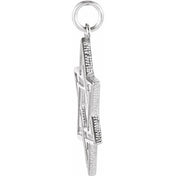 Sterling Silver 23.7x17.5 mm Star of David Pendant