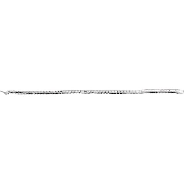 14K White 8 3/8 CTW Natural Diamond 7 1/2" Bracelet