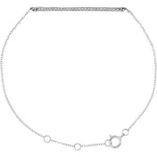 14K White 1/6 CTW Natural Diamond 6-8" Bracelet