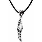Sterling Silver 3/8 CTW Natural Diamond Filigree 18" Necklace