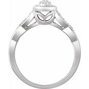 Natural Diamond Promise Ring in 10K and 14K Gold