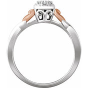 Natural Diamond Promise Ring in 10K and 14K Gold