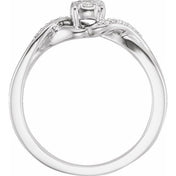 Natural Diamond Promise Ring in 10K and 14K Gold