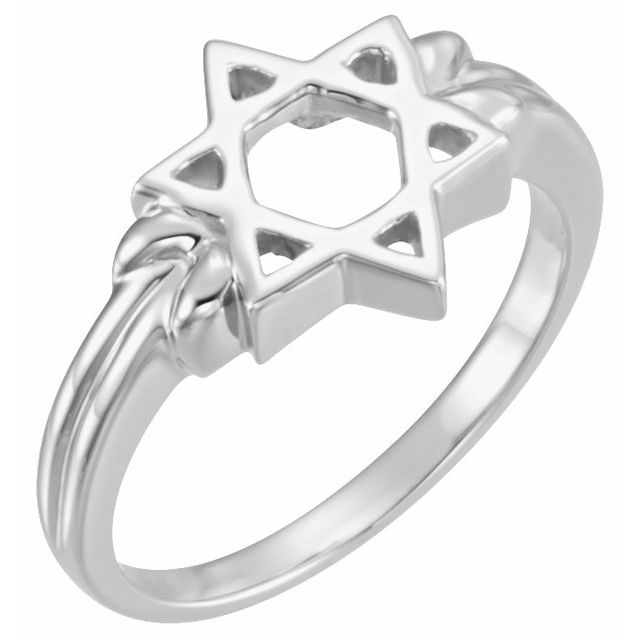 Sterling Silver Star of David Ring