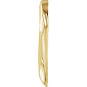 18K Yellow Heart Slide Pendant