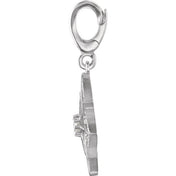 Sterling Silver 1/6 CTW Natural Diamond Charm