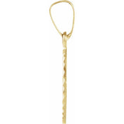 14K Yellow 14x11 mm Star of David Pendant