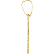 14K Yellow 14x11 mm Star of David Pendant